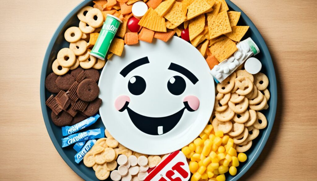 Ungesunde Snacks und Fertigprodukte Ungesunde Snacks und Fertigprodukte