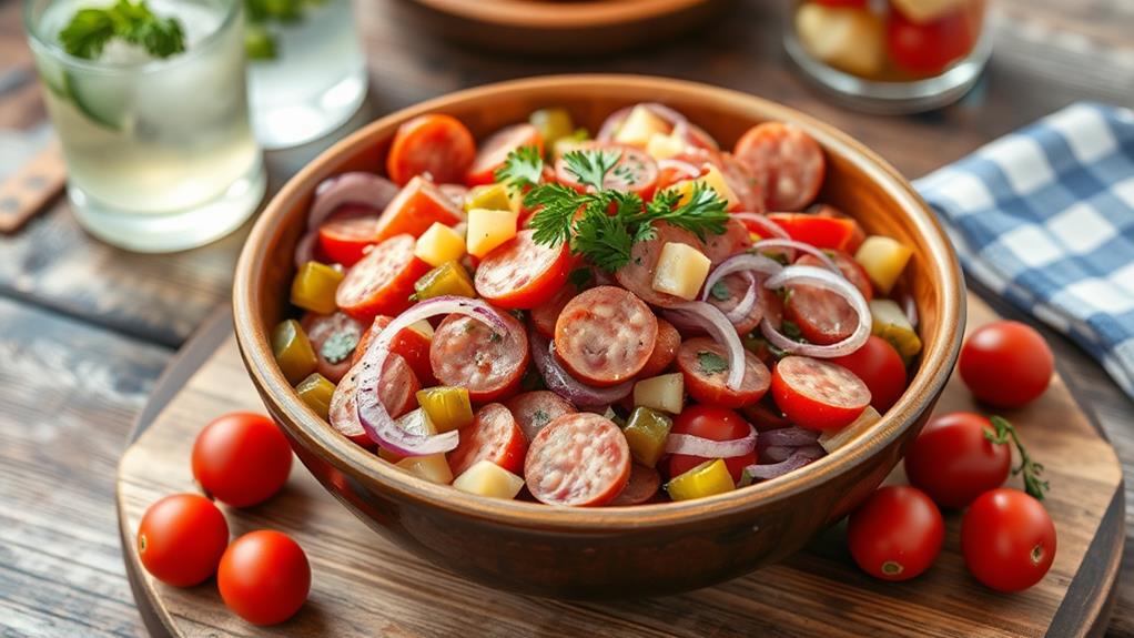 erfrischender wurstsalat rezept