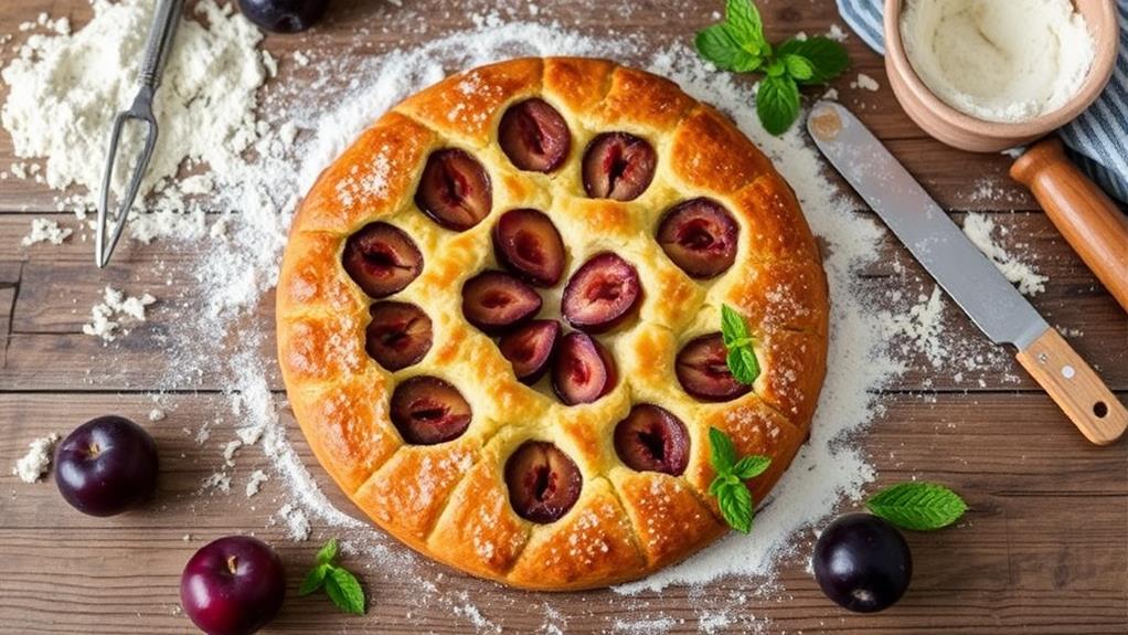 hausgemachter pflaumenkuchen genuss