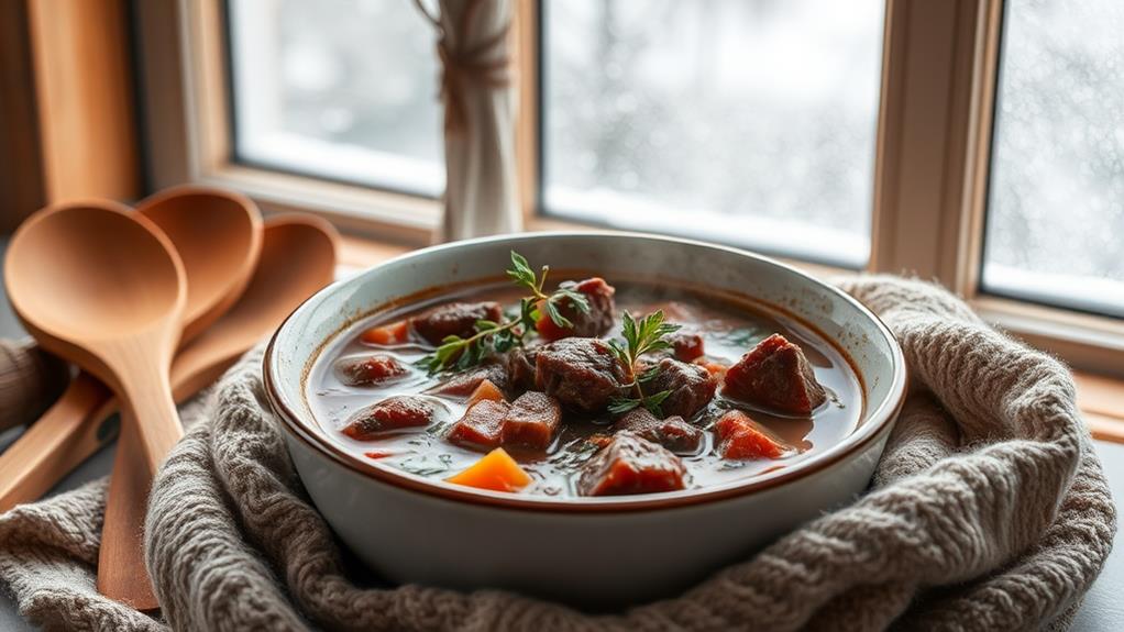 rindfleischsuppe f r wintertage